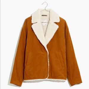 Madewell Sherpa-Lined Corduroy Jacket